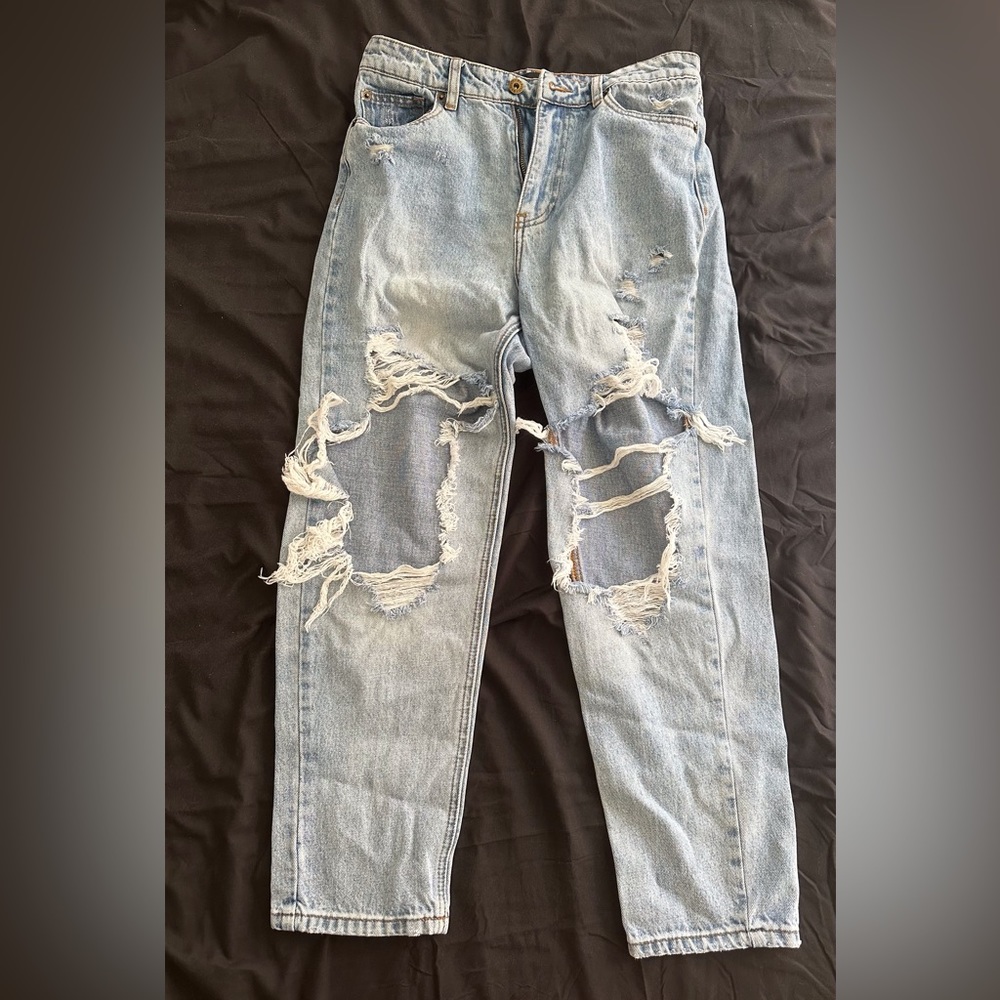 Bardot high rise mom jean